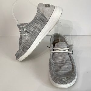 Hey Dude Women's Wendy Sox Glacier Grey Shoes size 7